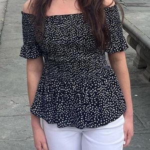 JAPNA Off-The-Shoulder Top